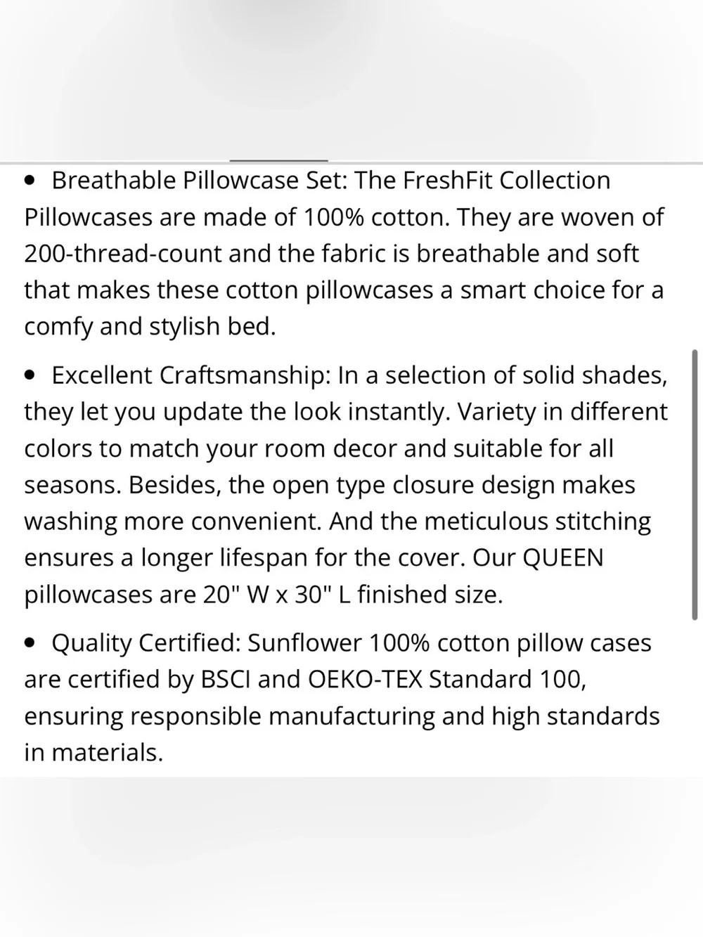 100% Cotton Pillowcases QUEEN 20x30 - HONEYED STRAW